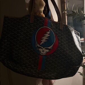 FOR MIMI:  Stylish Black and Brown Tote Bag